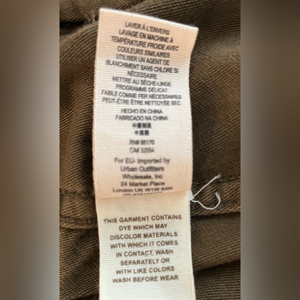 Free People Brown Lace-Up Utility Jacket - Picture 12 of 12